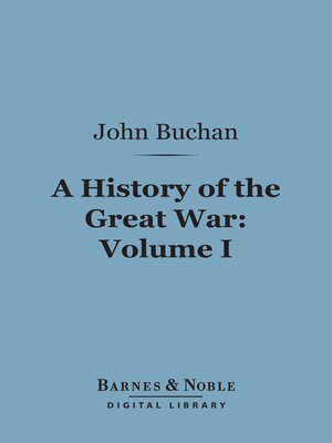 cover image of History of the Great War, Volume 1 (Barnes & Noble Digital Library)